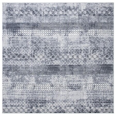 Safavieh 5 ft. 3 in. x 5 ft. 3 in. Amelia 700 Square Area Rug, Grey & Ivory ALA761F-5SQ